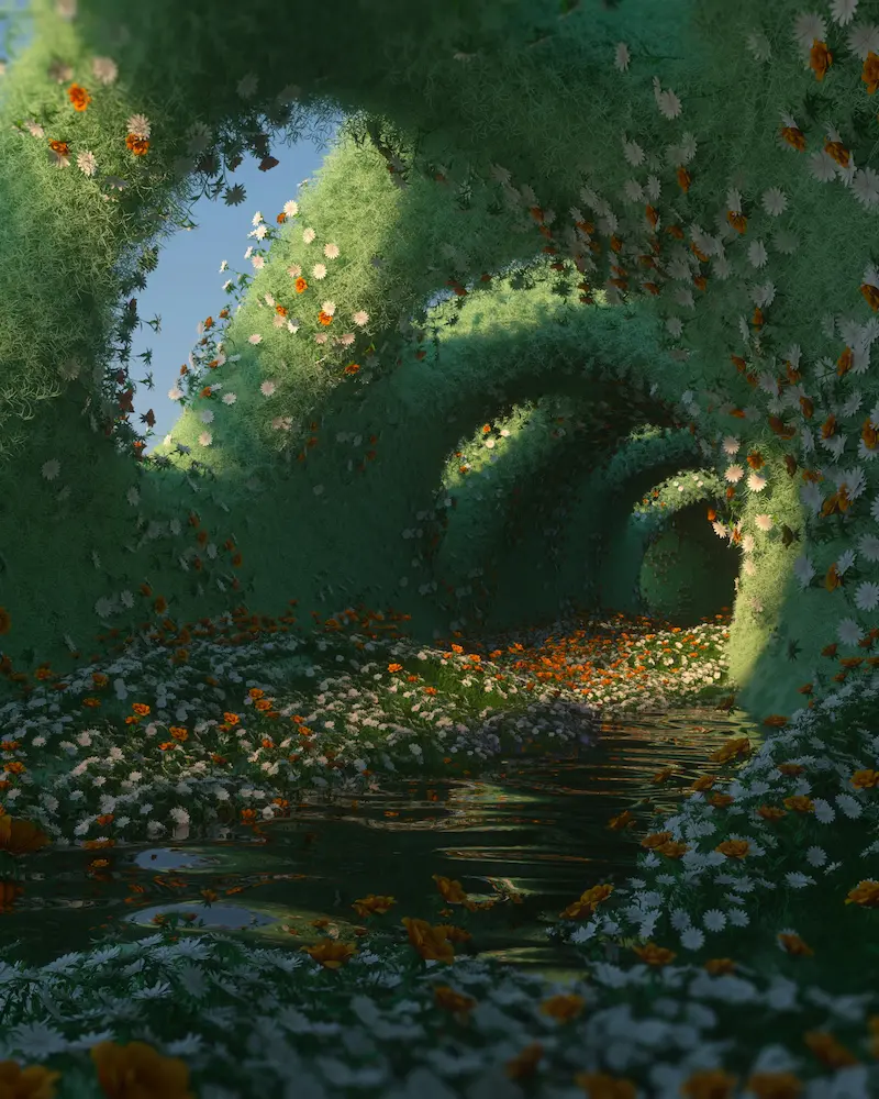 Forêt symbolique représentant l’inconscient