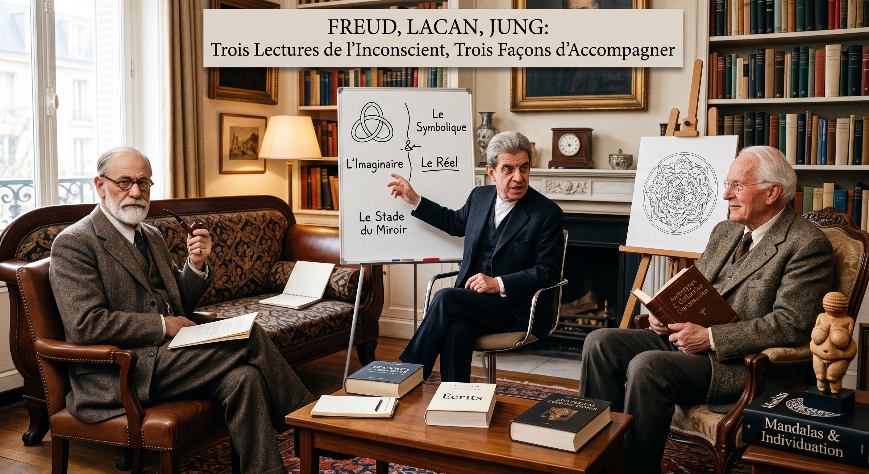 Freud, Lacan, Jung : trois lectures de l'inconscient, trois façons d'accompagner